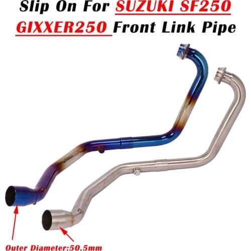 Slip On For SUZUKI GIXXER250 SF250 Motorcycle Exhaust System Muffler Escape Modified Motorbike Front Tube Middle Link Pipe
