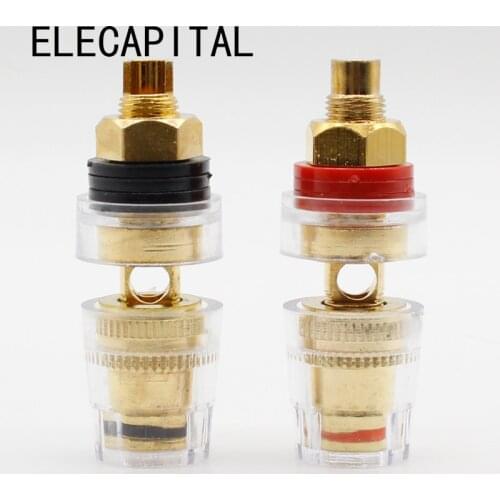 High Quality 1Pair Speaker Cable Amplifier Terminal Binding Post RBS Connector Coverter New