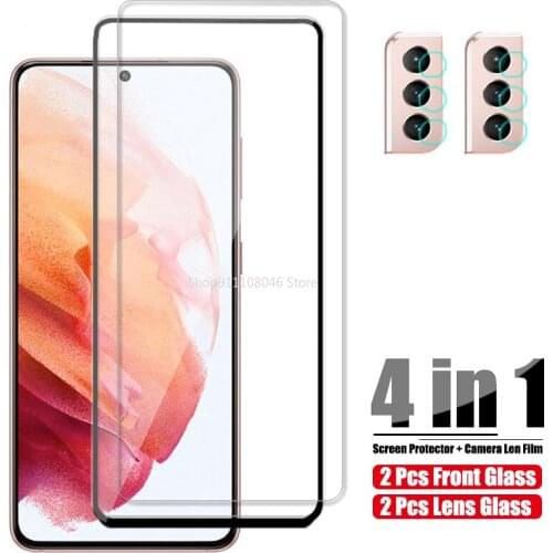 For Samsung Galaxy S21 Plus Protective Glass Camera Screen Protector Tempered Glass On For Samsung S21 + S 21 Film SM-G990F