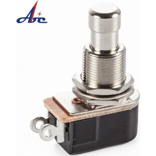 10PCS Soft Touch Push Button Switch SPST OFF-(ON) Momentary Stomp Foot Pedal Switch 2 Pin For Guitar