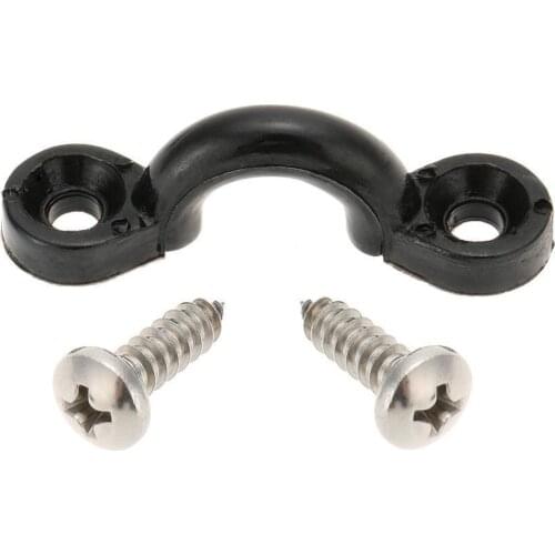 10Pcs Nylon Deck Rope Buckle Pad Eyes with 20 Screws Boat Kayak Deck Rigging Kit for Canoe Rope Buckle Outdoor Camping Tent