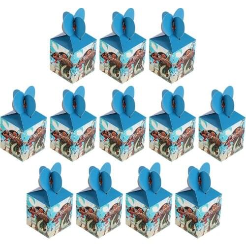 12/24/36/48/60 Pcs Moana Themed Candy Box Gift Box Dessert Kids Party Supplies Birthday Party Decorations Kids Event Baby Shower