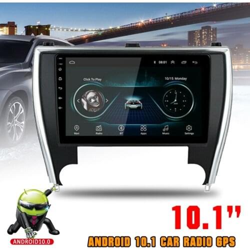 2 Din 10.1'' Android 10.1 Car Stereo Radio Multimedia Video Player for 2015-17 Toyota Camry GPS Navigation Head Unit 2+32G