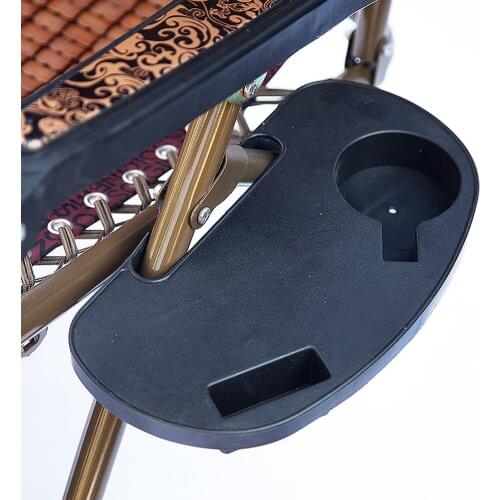 2021 Black Folding Chair Cup Holder Tray Outdoor Garden Trays Beverage Beach Coffee Gravity Tea Recliner Bottle Camping Tool Lou