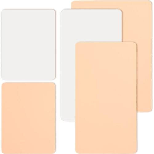 KZBOY 5/10PCS Silicone Ink Requied White Blank Microblading Practice Skin Eyebrow Tattoo Skin For Beginners Training