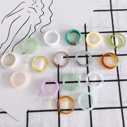 DIY jewelry accessories fresh and transparent jelly color ring jewelry accessories materials