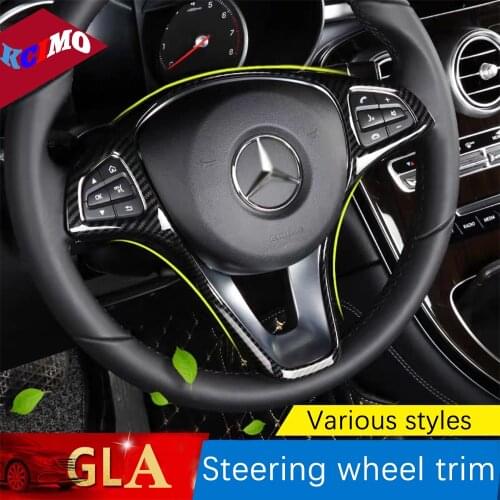 Car Steering Wheel Frame Trim Cover Accessories For Mercedes Benz A B C E ClA GlA Glk GLB GLE GLC GLS Class