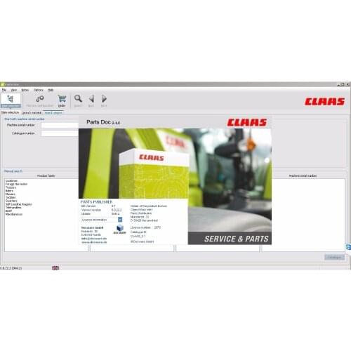 For Claas Parts Doc 2.2 - Agricultural 2020