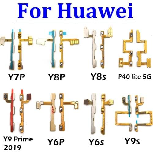 Power Switch On/Off Button Volume Key Button Flex Cable For Huawei Y9S Y6P Y8S Y8P Y7P Y6S P40 Lite 5G / P40 Lite E