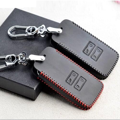 For Renault Megane Key Cover Leather Key Case for Renault Espace 4 Megane 3 Captur KOLEOS ESPACE MEGANE R.S. Car Case for Keys
