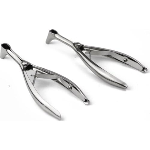 Medical Nose Mirror Ear Canal Dilator Nasal Endoscope Speculum Lens Nostril Pliers Dilatator Rhinoscope Expansion Forceps 304SUS