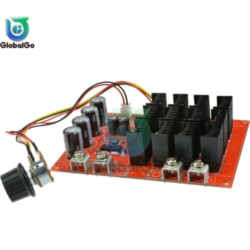 60A 3000W PWM 12V 24V 48V DC Car Motor Speed Controller Module Adjustable Speed Regulator Control Governor Switch Light Lamp