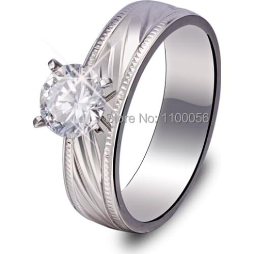 New Rhinestone Ring for Men Italy Joyas De Plata Bague Femme Acero Inoxidable Anillos Mujer Women Cristal Rings JH1510