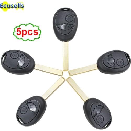 5PCS/LOT replacement Key Shell Case Uncut Blade Blank Car Key Shell Case Remote Control Suitable for BMW Mini Cooper 2002-2005
