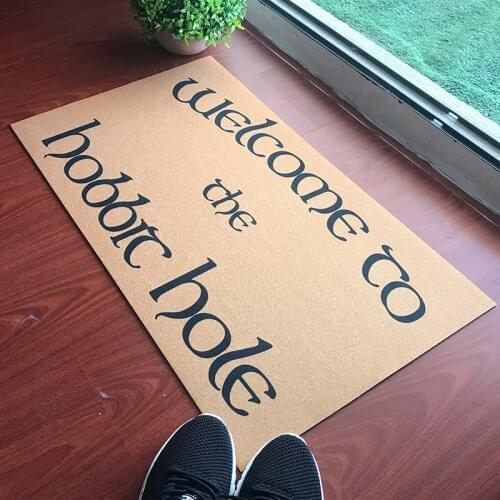 Funny Doormat Entrance Floor Mat Welcome To The Hobbit Hole Mat Indoor Decorative Home and Office Door Mat