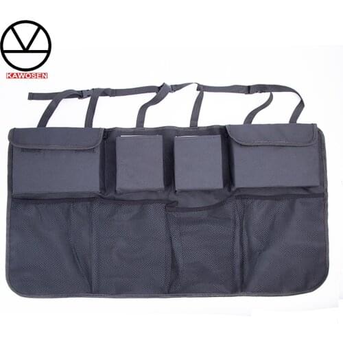 KAWOSEN Car Trunk Organizer Adjustable Backseat Storage Bag Net High Capacity Multi-use Oxford Automobile Seat Back Bag CTOB01