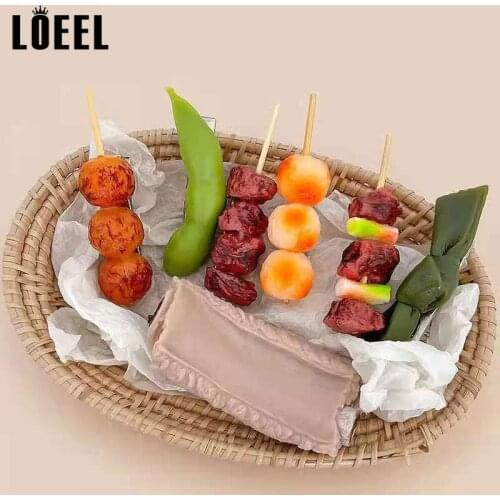 Funny Creative Barrettes Female Adult Simulation Food Barbecue Hairpins Spare Ribs Biscuit Hair Clip Grilled Skewers Headdress
