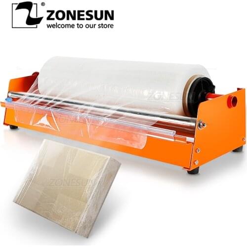 ZONESUN Manual Stretch Film Wrapping Machine Dispenser Tools Pallet Packing Equipment Film Package Machinery