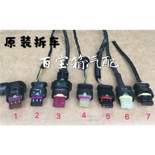 1pc second hand for Mercedes-Benz BMW Porsche wiring harness plug socket original cable