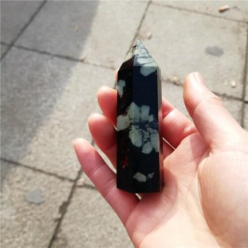 2.2LB High Quality Natural Chrysanthemum Crystal Stone Points Wands Ornaments For Sale