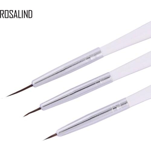 3PCS Nail Pen Phototherapy Stroke Flower Carving Pen Oblique Nail Polish Glue Pen Nail Art Paint Drawing Pen Hook Line Pen