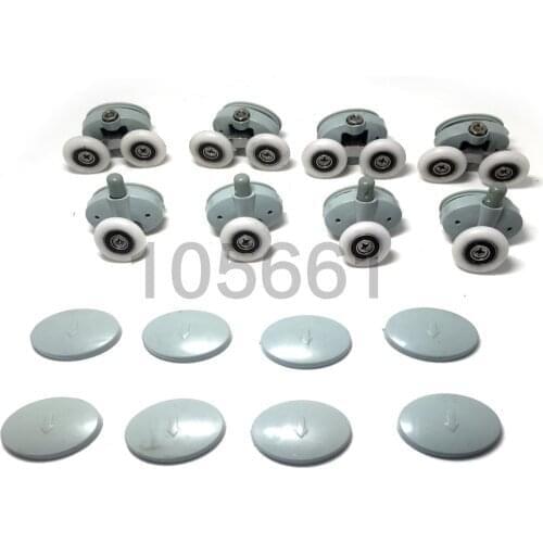 4pcs/8pcs New Bathroom Steam Shower Door Pulleys Runners Rollers Wheels23mm or 25mm