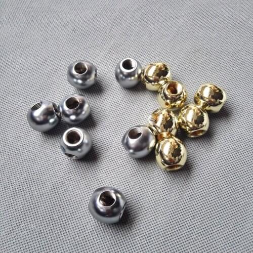4pieces/lot M10 brass+Gold/silver plated inner tooth nut tee connector adapter sphere type lighting fittings customized DIY