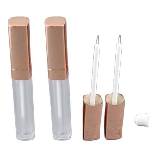 5.5ml eyeliner tube art nail pen frosted body with gold lid plastic stopper avoid leaking high qulity tube for cosmetic packing