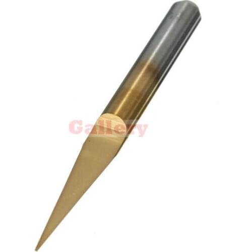 5 Pcs Lot 0.1mm 10 Degree Flat Bottom Pcb Engraving Bit Titanium Coated Carbide Cnc Router Tool Gear Milling Cutter Drill Bit