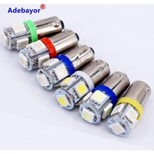 800 Pcs BA9S T11 H6W 5 LED 5050 SMD Car Interior Lights Reading Dome Lamp Map lighting Auto Bulbs DC 12V Adebayor