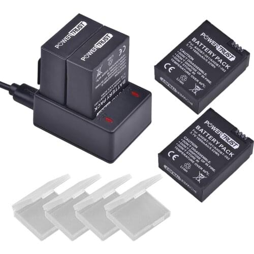 4x High capacity 3.7V 1600mAh AHDBT-301 AHDBT301 AHDBT 301 Li-ion Battery for GoPro Hero3 + Dual USB Charger for Gopro Hero 3/3