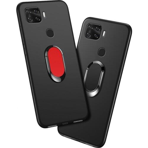 Cover for ZTE A1 ZTG01 Case Luxury 6.5 Inch Soft Black Silicone Magnetic Car Holder Ring for ZTE Blade X1 5G Cases