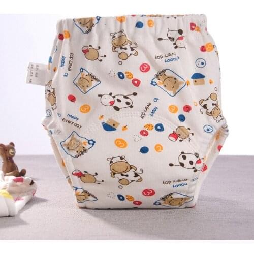 Baby Diapers Cotton Baby Diapers Training Pants Panties Reusable Cloth Nappies Changing Washable Infants Children Underwear