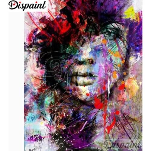 Dispaint 5D Diamond Pattern Rhinestone Needlework Diy Diamond Painting Cross Stitch"oil painting woman"Diamond Embroidery A26021