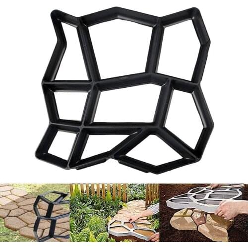 Floor Path Maker Mould Concrete Cement Mold Reusable Durable DIY Paving Paver Brick for Garden Lawn