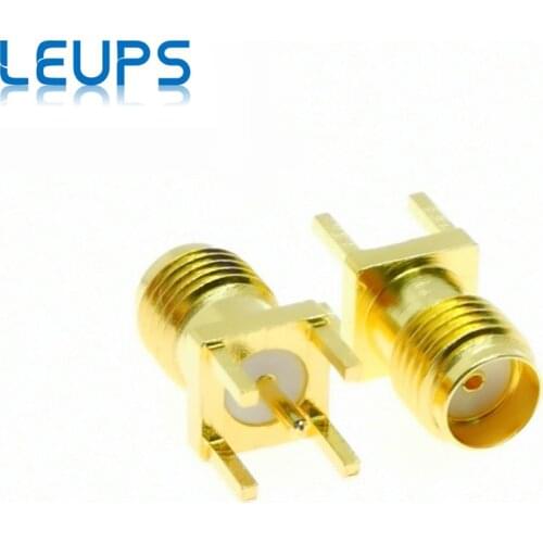 10PCS SMA Female Jack PCB Straight Mount RF Connector Receptacle Solder Gold plated
