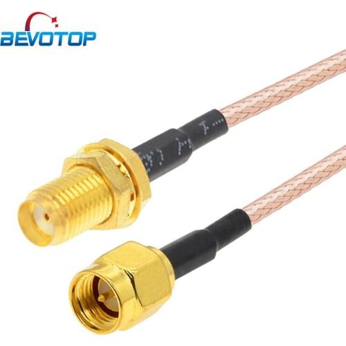 SMA Male to SMA Female Bulkhead RG316 Cable 50 Ohm RF Coaxia Pigtail WIFI Router Antenna Extension Cord Jumper RF Coax Cable