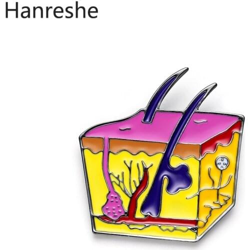 Blood Capillary Lapel Pin Biology Teachers Enamel Pins Metal Cute Medical Brooch Fashion Jewelry Doctor Nurse Gift Accessories