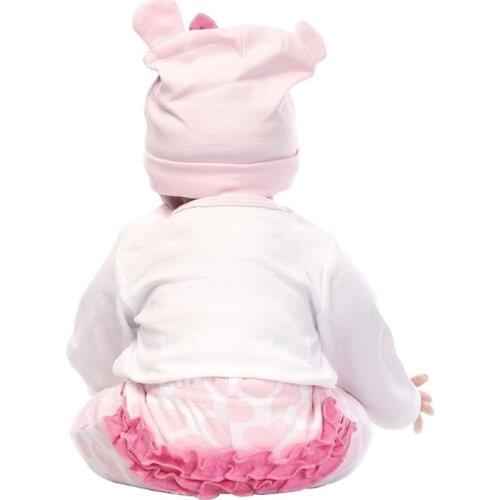 22 inches 55 cm Nurturing Dolls Lifelike Reborn Baby Full Silicone Toy P31B