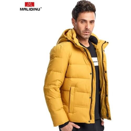 MALIDINU 2020 Men Down Jacket Winter Thick Down Coat Brand Winter Warm Down Coats Parka Jackets Puffer Jacket Man European Size