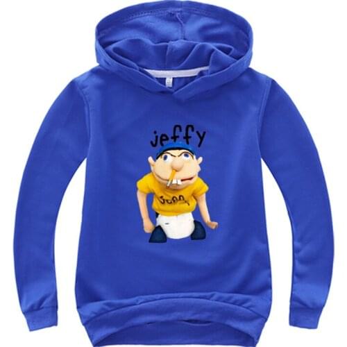 Cartoon Funny Jeffy Print Hoodies Children Sweatshirt Baby Boys Clothes Long Sleeve T Shirt Pullover Girl Cotton Coat Tracksuits