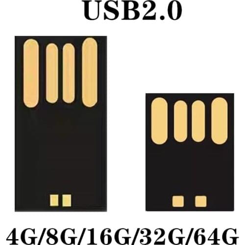 Impermeabile di memoria flash 8 16 32 64GB USB 2.0 corto lungo bordo Udisk semi-finito chip pendrive all'ingrosso Della Fabbrica