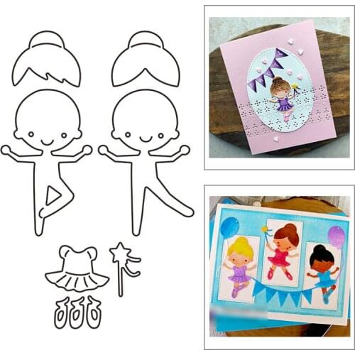 2021 New Fairy Princess Metal Cutting Dies For Mould Cut Craft Making Dancing Girl Album Greeting Card Scrapbooking DIY No Stamp