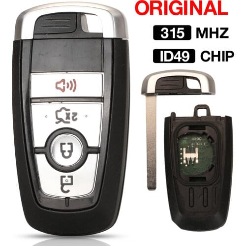 Kutery Original Smart Remote Control Key ID49 Chip 315MHz Remote Control Car Key For Ford Ranger 4BUT Proximity Keyless
