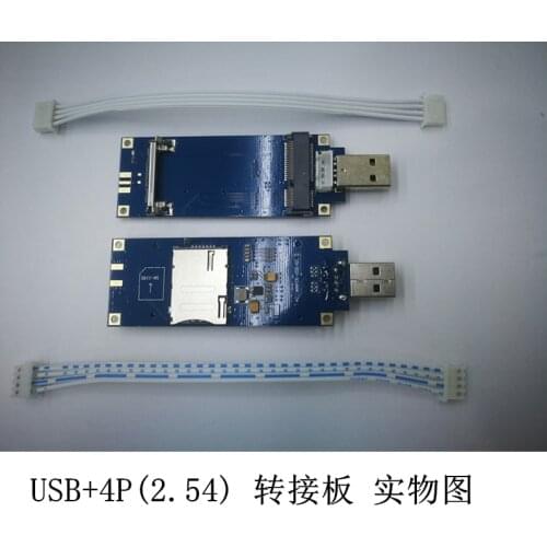 Mini PCI-E to USB Adapter with SIM/UIM Card Slot 4P PCIE transfer USB for EC21-J SIM7600X-H SIM7600E-H SIM7600SA-H SIM7600A-H