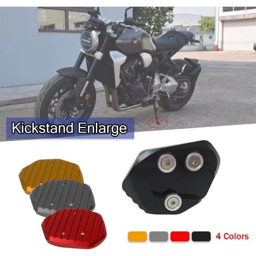 Motorcycle Kickstand Foot Side Stand Extension Pad Support Plate For 2018 2019 2020 2021 CB1000R CB 1000R Motorcycle Accessories