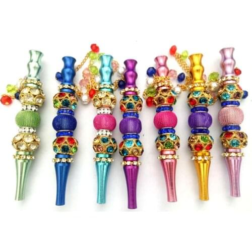 Blunt holder Wholesale 20pcs Jewelry Alloy Shisha Hookah Mouth Tips Chicha Filter Tip Hookah Mouthpiece Tips