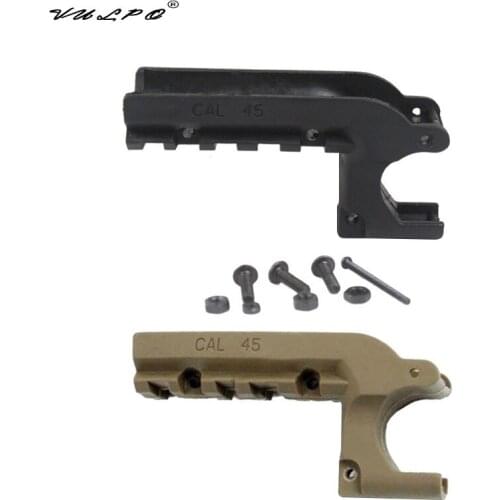 VULPO M1911 Polymer 20mm Under Rail Mount Pistol Rail Adapter