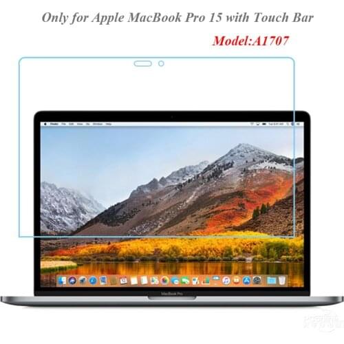 Tempered Glass for Apple MacBook Pro 15 with Touch Bar Model A1707 Screen Protector HD 9H 0.3MM Anti-scratch Protective Film