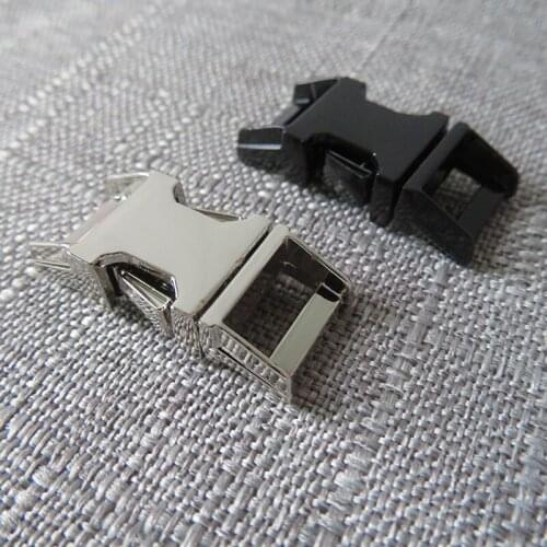 10pcs 10mm Metal Side Release Buckle Straps Belt Clasp For Pet Dog Collar Necklace Bracelet Paracord Garment Sewing Accessory